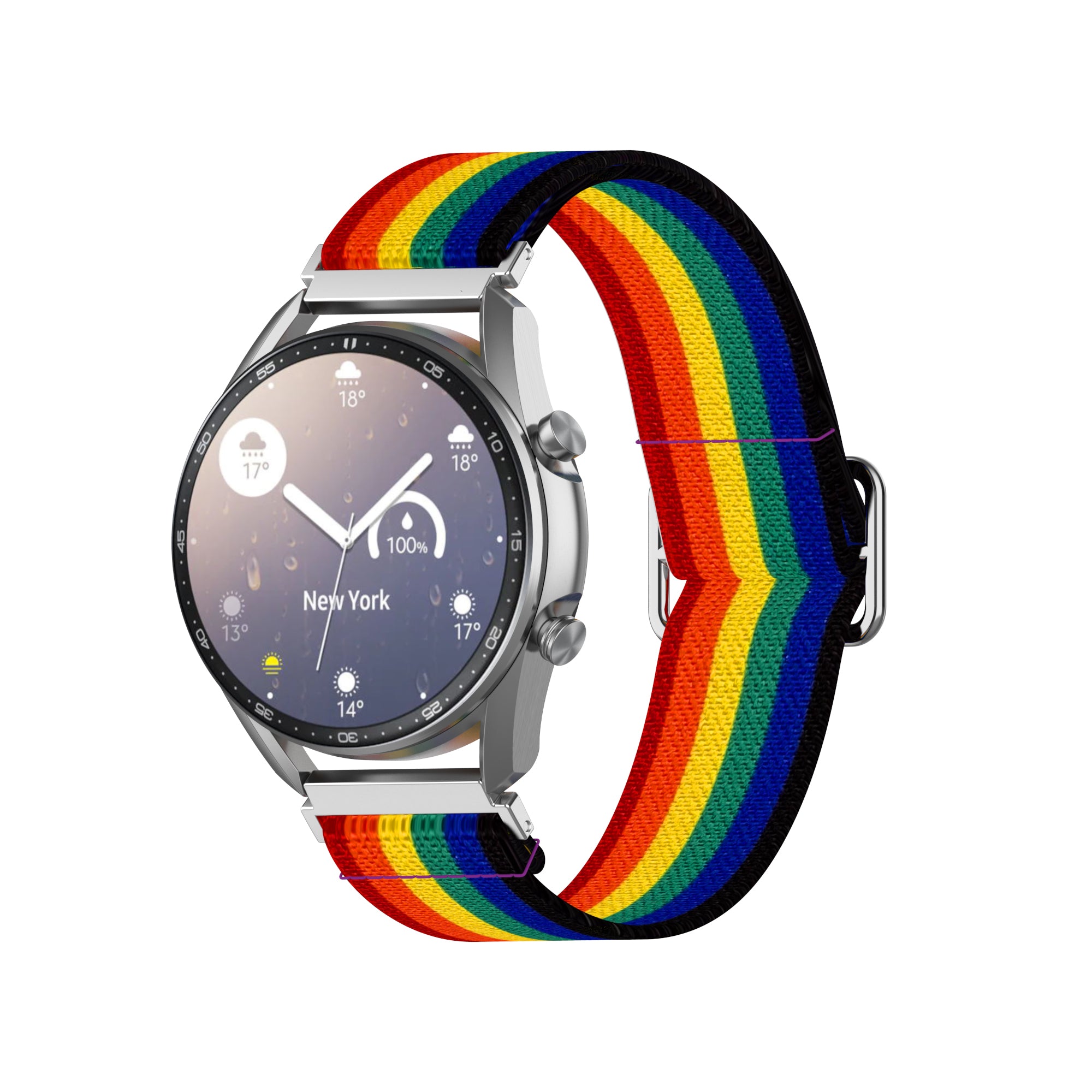 Mønstertrykt Justerbar Nylon Smart Watch Udskiftningsrem Urrem 22mm til Samsung Galaxy Watch 46mm Watch3 45mm Mønstertrykt Justerbar Nylon Smart Watch Udskiftningsrem Urrem 22mm til Samsung Galaxy Watch 46mm Watch3 45mm